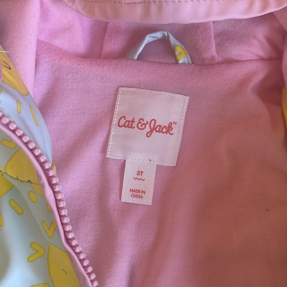 Cat & Jack Sunny Day Kids Adorable Raincoat - Picture 4 of 10